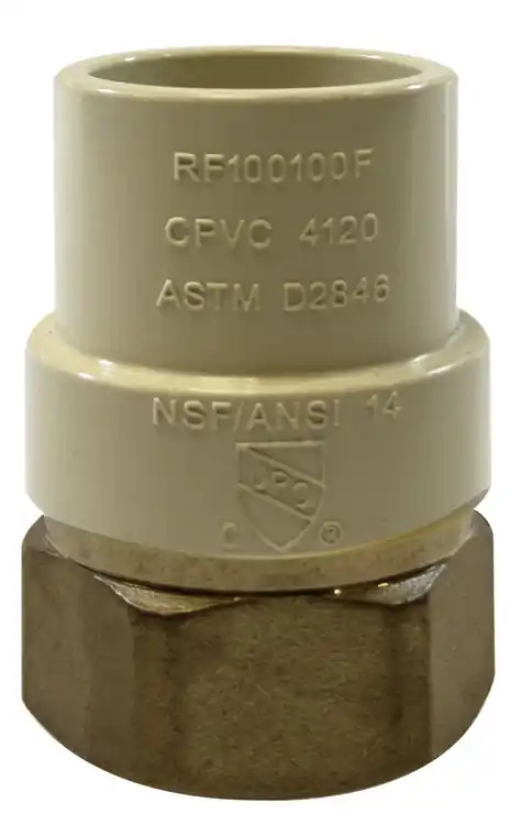 Must Have Midland Metal 35403LF Adapter, 1/2 in CPVC x 1/2 in FIP, Brass