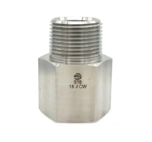 Stainless Adapters SS5405-08-08 Adapter Expander, 1/2 in MNPT x 1/2 in FNPT, Stainless Steel Trusted Brand
