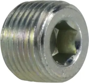Deal Midland Metal 5406HHP4 Hollow Hex Plug, 1/4 in MPT, Steel