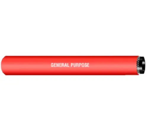 Best Price Buchanan Rubber GPE-050-300 General Purpose Hose, 300 ft L, 300 psi, EPDM Tube, Red