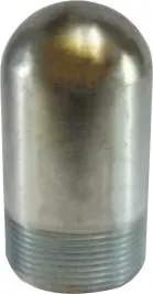 Midland Metal 90007 Bull Plug, 1-1/2 in MPT, Steel, Zinc-Plated, SCH 80/XH Schedule Special Offer