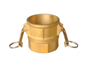 Midland Metal 44943 Cam and Groove Coupler, 1-1/4 in Type D x 1-1/4 in FIP, Brass Today Only