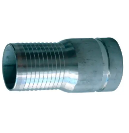 Weekend Sale Buchanan Rubber CNG-400CS-SP Heavy-Duty Crimplok Combination Nipple, 4 in Hose Barbed x 4 in Grooved, Steel