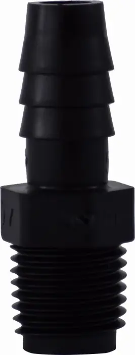 While Supplies Last Midland Metal 33015B Adapter, 1/2 in Hose Barbed x 1/4 in MIP, Polyethylene
