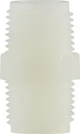 One Day Deal Midland Metal 28614W Hex Nipple, 1/2 in MPT x 1/2 in MPT, Nylon, White