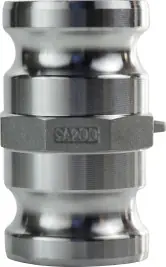 Special Offer Midland Metal 61879 Cam and Groove Spool Adapter, 4 in Male Adapter x 4 in Male Adapter, Aluminum