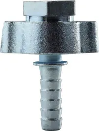 Midland Metal 73006 Ground Joint Coupling With Wing Nut and Female Spud, 1-1/4 in Hose Barbed x 1-1/4 in Best Choice