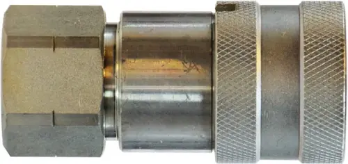 Free Returns Midland Metal FF Series FF38F Flush Face Coupler, 3/8 in FNPT x 3/8 in FNPT, Steel