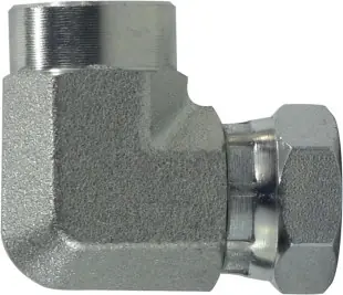Must Have Midland Metal 150222 90 deg Union Swivel Elbow, 1/8 in FIP x 1/8 in FNPSM, Steel