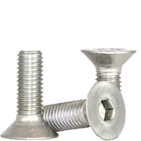 Buy Today M6-1.00 x 25 mm Flat Head Socket Cap Screws, 18-8 Stainless Steel A2, Full Thread, Coarse (UNC), Qty 100