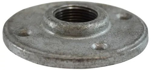 Midland Metal 64695 Round Floor Flange, 1-1/4 in FPT, Iron, Galvanized, 150 Best Seller