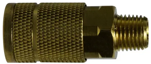 Midland Metal 28515 Parker Tru Coupler, 1/8 in MIP, Brass Crafted