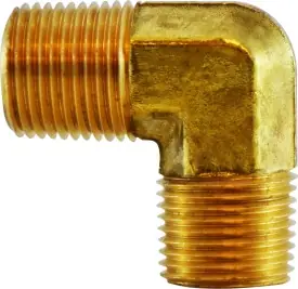 Midland Metal 28268B 90 deg Barstock Elbow, 3/8 in MNPTF x 3/8 in MNPTF, Brass Weekend Sale
