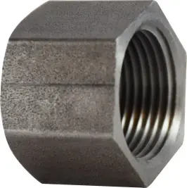 Midland Metal 67470 Hex Cap, 1/8 in FNPT, Steel, Black, 150 lb Professional Grade
