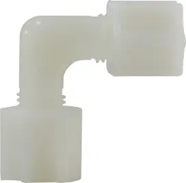 Midland Metal 17124N Union Elbows, Plastic Compression, 1/4 Wht Nylon Compression Elbow, Plastic Fittings Popular