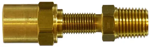 New Arrival Midland Metal 32741 Reusable Hose Adapter, 5/16 in Hose Barbed x 1/4 in MNPTF, Brass