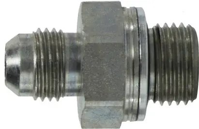 Midland Metal 7005514 Connector, 1/2 in Male x 1/2 in Male, Steel Next Day Delivery