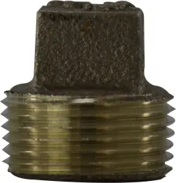 Midland Metal 44650LF Cored Square Head Plug, 1/8 in MPT, Bronze Limited Offer