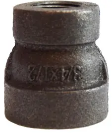 Weekend Sale Midland Metal 68437 Reducing Coupling, 3/4 in FPT x 3/8 in FPT, Iron, Galvanized, XH Schedule, 300 lb