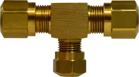 Midland Metal 38057 Reducing Branch Tee, 1/2 in Tube OD x 1/2 in Tube OD x 3/8 in Tube OD, Brass Don't Miss Out