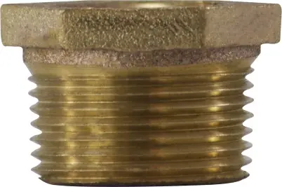 Midland Metal 44539 Reducer Hex Bushing, 3 in MPT x 2-1/2 in FPT, Bronze Budget