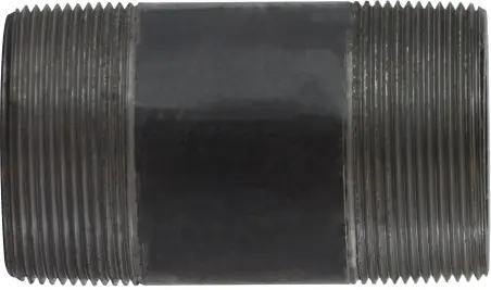 Final Sale Midland Metal 59168SMLSXX Seamless Pipe Nipple, 2 in MPT x 2 in MPT, 6 in L, Steel, Black, XXH Schedule, 1000 lb