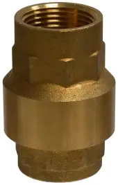 Midland Metal 944411 In-Line Check Valve, 4 in Nominal, FNPT x FNPT, Brass Body, Import High Quality