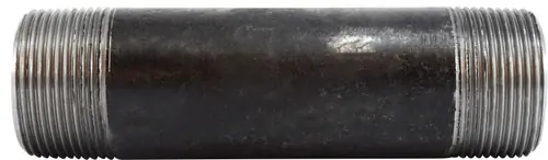 Professional Grade Midland Metal 59122SMLS Seamless Pipe Nipple, 1-1/4 in MPT x 1-1/4 in MPT, 2-1/2 in L, Steel, Black, 300 lb