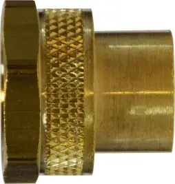 Midland Metal 30018 Straight Rigid Adapter, 3/4 in FGH x 3/8 in FIP, Brass Shop Now