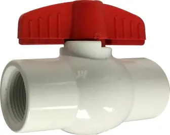 Direct From Factory Midland Metal 940284 Ball Valve, 1/2 in Nominal, FIP x FIP, 150 psi at 73 deg F Pressure, PVC Body