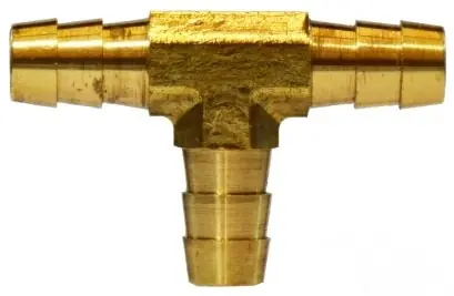 Midland Metal 32365SS Tee, 1/4 in Hose Barbed x 1/4 in Hose Barbed x 1/4 in Hose Barbed, Stainless Steel Secure Checkout