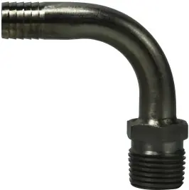 NPT ELBOWS AND TEES 1/2 SS BARB X MIP ELBOW - 34613 Fan Favorite