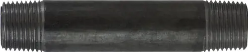 Markdown Midland Metal 57242 Welded Pipe Nipple, 1/2 in MPT x 1/2 in MPT, 30 in L, Steel, Black, SCH 40 Schedule