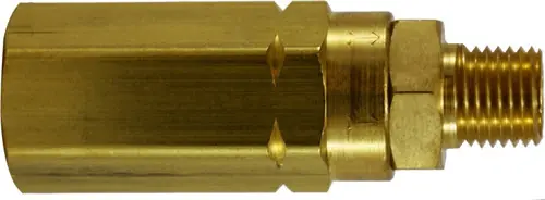Flash Sale Midland Metal 46514 Female x Male High Pressure Check Valve 3,000 PSI, Check and Marine Valves, 1/4 Fip x Mip Check Valve, Brass Fittings