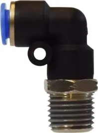 Midland Metal 20080C Swivel Male Elbow, Composite Body Push In Fittings, 5/32 x 1/8 P-In x Mip Swvl Elbow Comp., Brass Fittings Premium