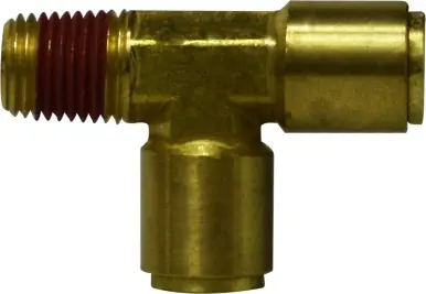 Midland Metal 710402 Run Tee, 1/4 in Tube OD x 1/8 in MIP x 1/4 in Tube OD, Brass Price Drop