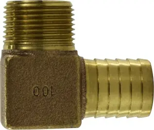 Price Drop Midland Metal 973980 Elbow, 3/4 in Hose Barbed x 3/4 in MIP, Bronze
