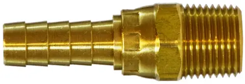 Midland Metal 32332 Swivel Adapter, 1/4 in Hose x 1/8 in Male NPTF, Brass Shop Now