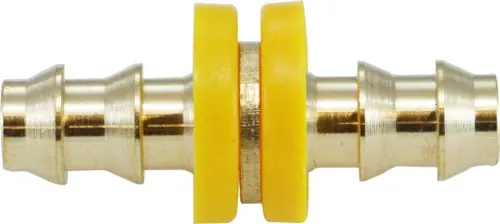 Save Now Midland Metal 30301 Hose Splicer, 3/8 in Push-On Hose Barbed x 3/8 in Push-On Hose Barbed, Brass
