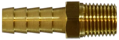 Midland Metal 32302 Rigid Adapter, 1/2 in Hose x 1/8 in Male NPTF, Brass Limited Time