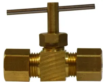 Midland Metal 26023 Captive Sleeve Needle Valve with 26005 Captive Sleeve Nut, 3/8 in Nominal, -65 to 250 deg F Seasonal Sale