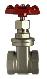 Midland Metal 949256 Gate Valve, 1-1/4 in Nominal, Threaded, 200 psi Pressure, 316 Stainless Steel Body Seasonal Sale