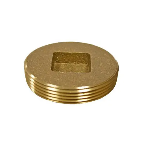 Midland Metal 970311 Countersunk Head Cleanout Plug, 4 in MPT, Brass Sale