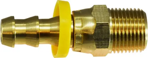 Order Now Midland Metal 30388 Swivel Adapter, 1/2 in Push-On Hose Barbed x 3/8 in MIP, Brass