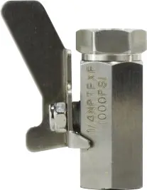 Must Have Midland Metal 46922SS Miniature Ball Valve, 1/4 in Nominal, FIP x FIP, 1000 psi WOG Pressure