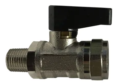 Big Sale Midland Metal 46660 Mini Ball Valve, 1/8 in Nominal, MPT x FPT, 250 psi Pressure, Brass Body