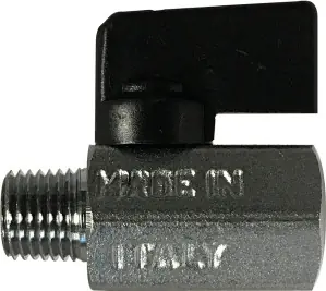Midland Metal 46905I Miniature Ball Valve, 1/2 in Nominal, MPT x FPT, 235 psi Pressure, 32 to 176 deg F Instant Buy