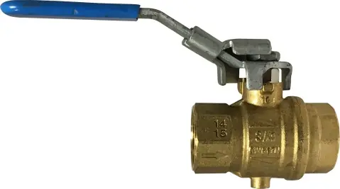 In Demand Midland Metal 948134 Vented Exhaust Ball Valve with 10/32 UNP Tap, 3/4 in Nominal, FPT x FPT