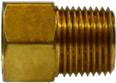 Midland Metal 12045 Adapter, 5/16 in Female Inverted Flared x 1/8 in Male NPTF, Brass Hot Deal