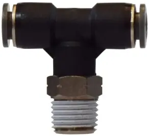 Midland Metal 20137C Swivel Branch Tee, 5/16 in Tube OD x 1/4 in Male NPTF x 5/16 in Tube OD, Composite Top Pick